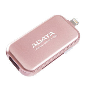 ADATA i-Memory 32GB Flash Drive with Lightning and USB Connector (Rose Gold)