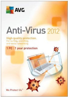 AVG Anti-Virus 2012 - 1 User for 1 Year