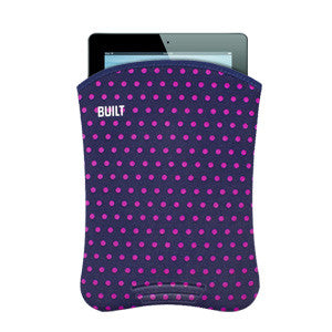 Built NY Sleeve for iPads - Navy and Magenta Mini Dot (Fits all iPads)