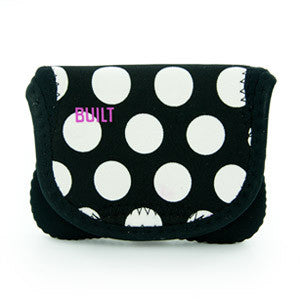BUILT Neoprene Compact Camera Envelope - Big Dot Black & White