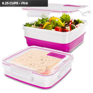Cool Gear Expandable Food Storage (Pink/White), 1959