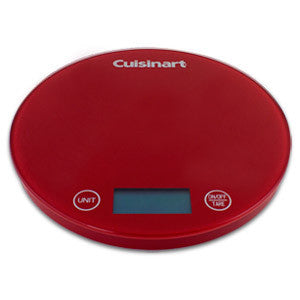 Cuisinart DigiPad Digital Kitchen Scale, Red
