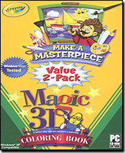 Crayola Make a Masterpiece / 3D Coloring Book Value 2-Pack