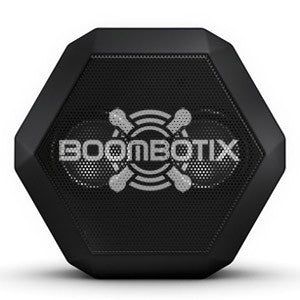 Boombotix Boombot REX Portable Water-Resistant Bluetooth Speaker, Pitch Black